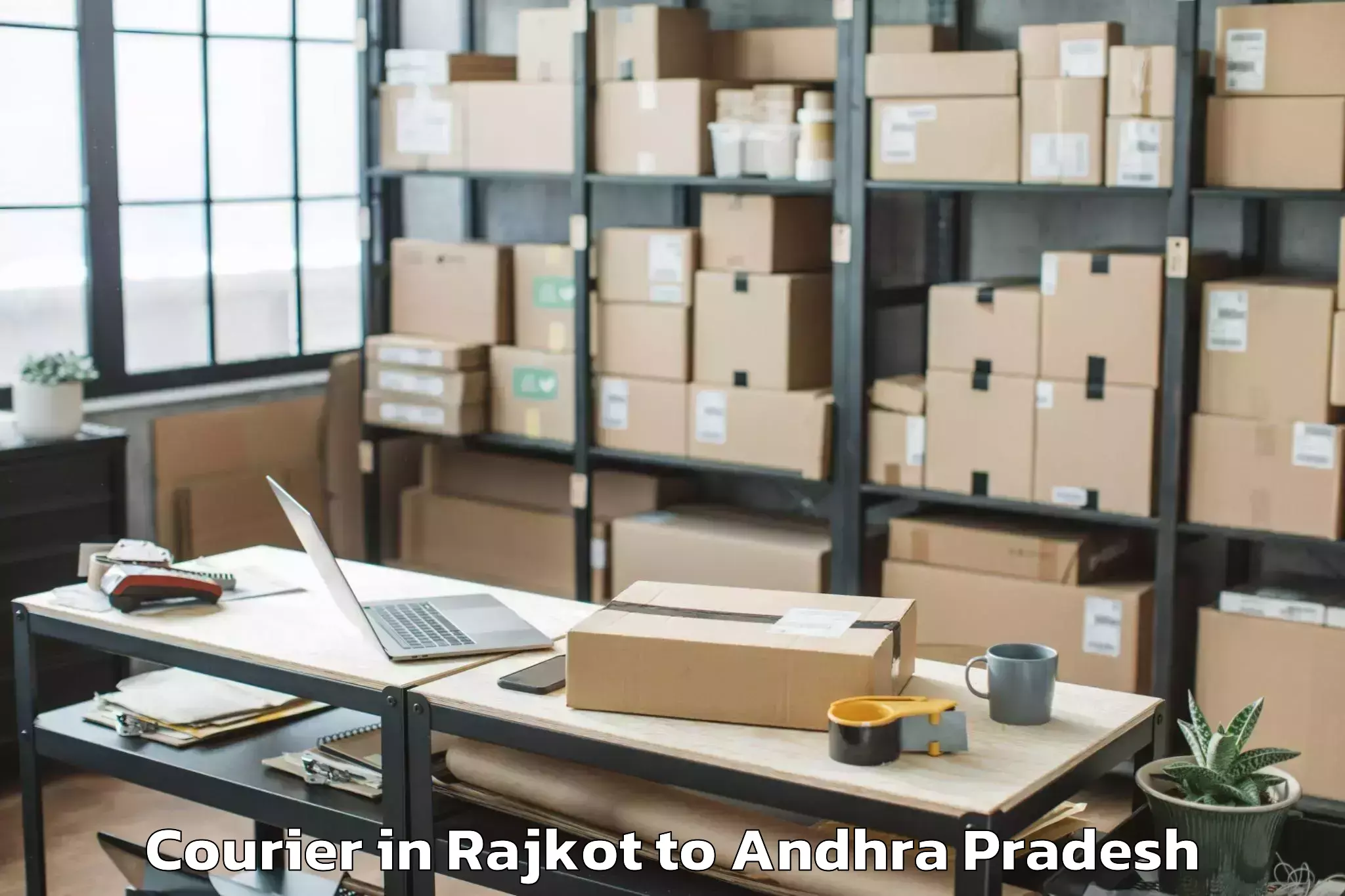 Professional Rajkot to Undarajavaram Courier